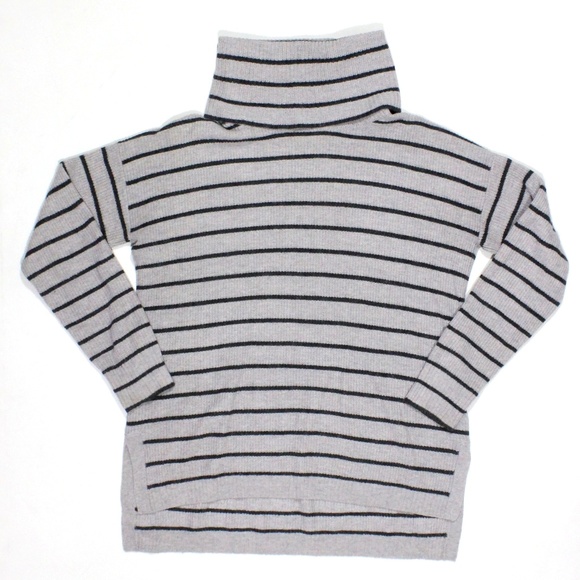 Madewell Sweaters - Madewell Ribbed Turtleneck Sweater Stripe E3234 LS